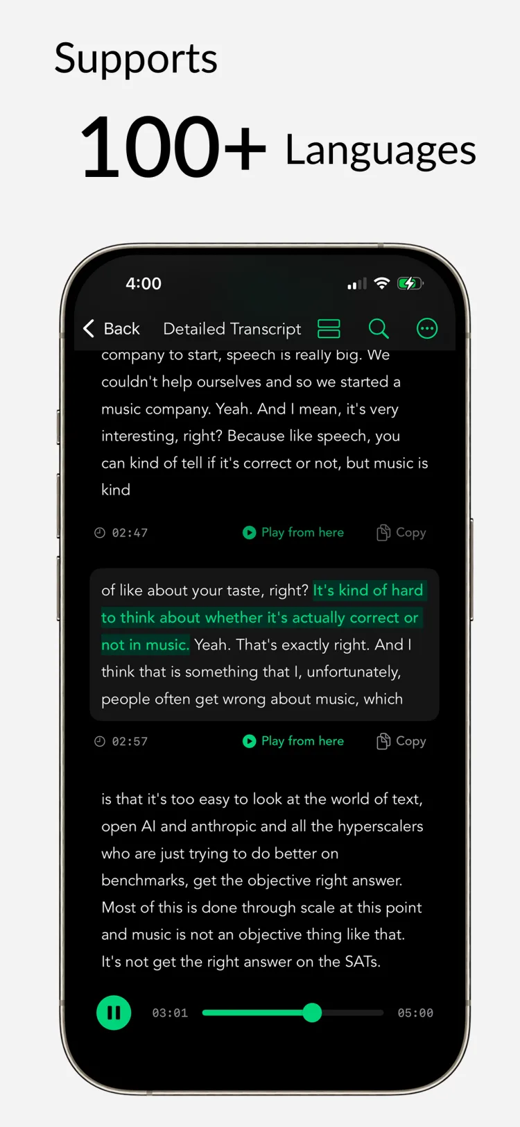 Import Audio Files - WhisperNotes app interface